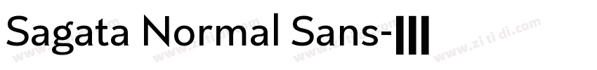 Sagata Normal Sans字体转换